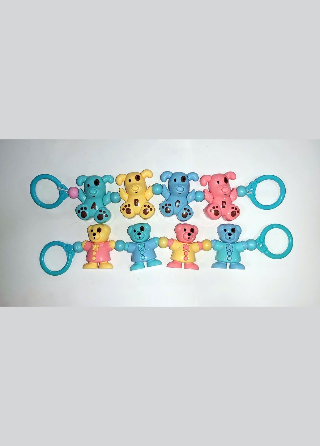 Брязкальце на коляску YQ101/YQ102, в пакеті 11,5*22,5*6,5см (6973573250018) Ведмежата Вид 2 No Brand (325221428)