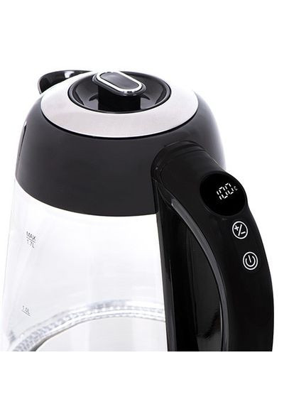 Стеклянный электрический чайник с цветной подсветкой AD 1285 (2200 Вт, 1.7 л, регулировка температуры) Adler (311196716)