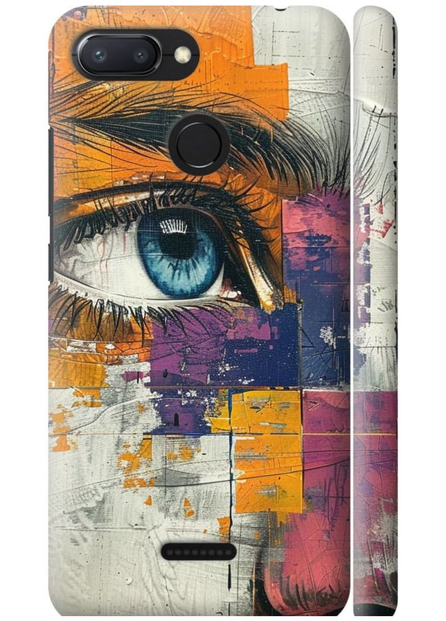 3D пластиковий матовий чохол 'Кольорова фреска' для Endorphone Xiaomi Redmi 6 (285105684)