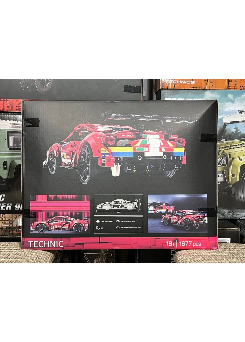 Конструктор (1677 деталей) CaDa гоночна машинка Ferrari 488 GTE (366018244)