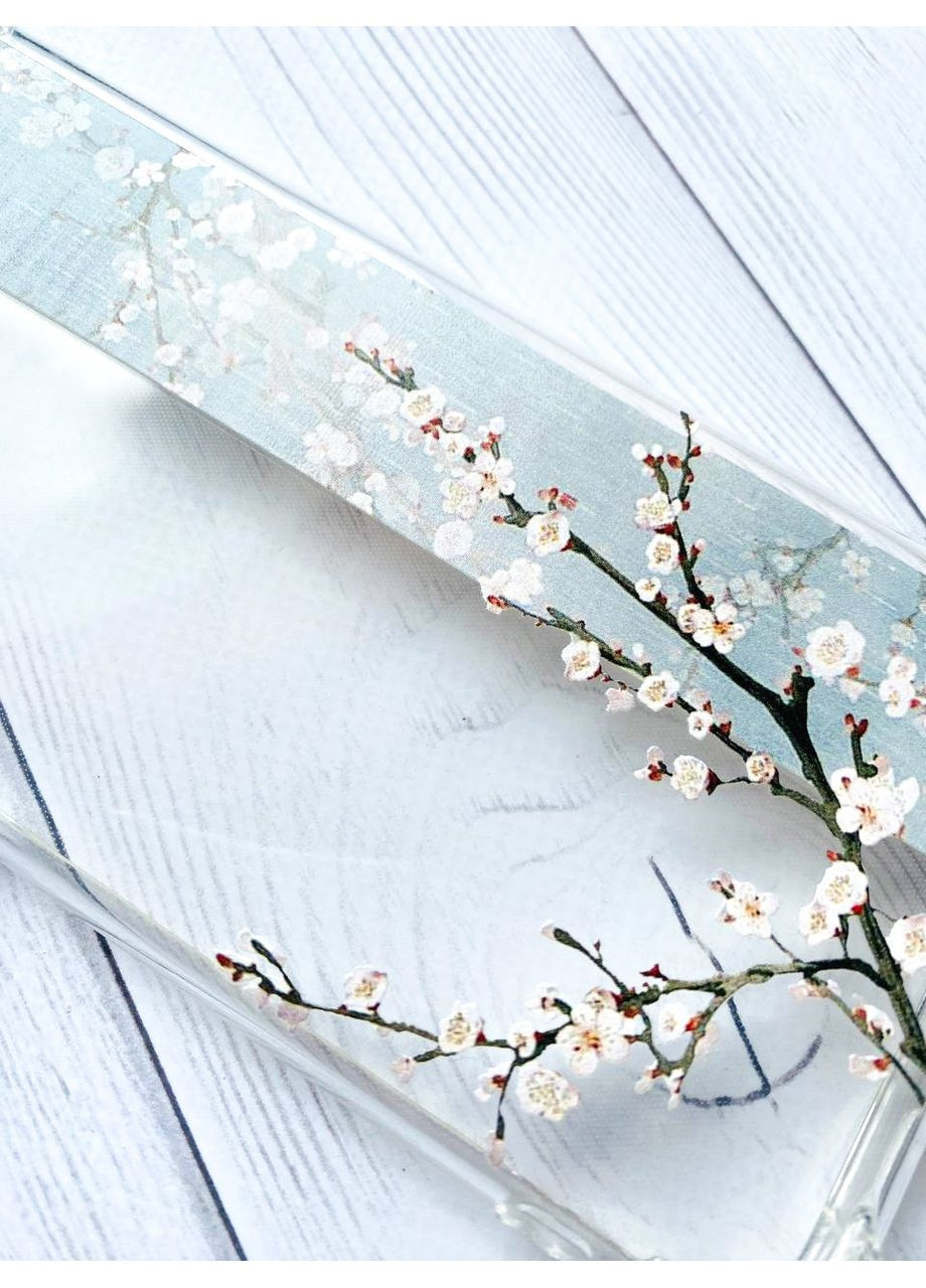 Прозорий чохол на iPhone 16 Pro Max Квітуча сакура (принт 285) Creative (355406659)