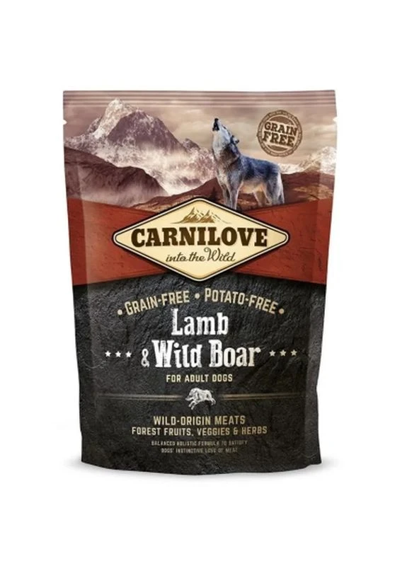 Сухой корм для собак Adult Lamb and Wild Boar 1.5 кг (8595602508983) Carnilove (397466552)