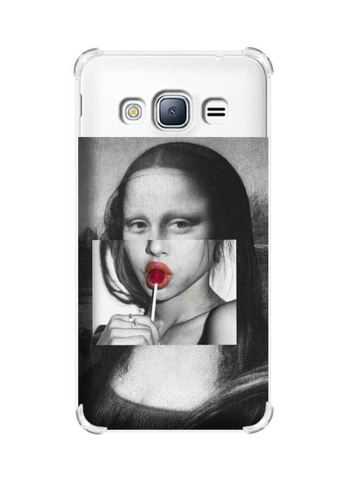 Чехол с утолщенными углами на Samsung Galaxy J3(2016) J310:: Современная Мона Лиза (принт 351) Creative (360701572)