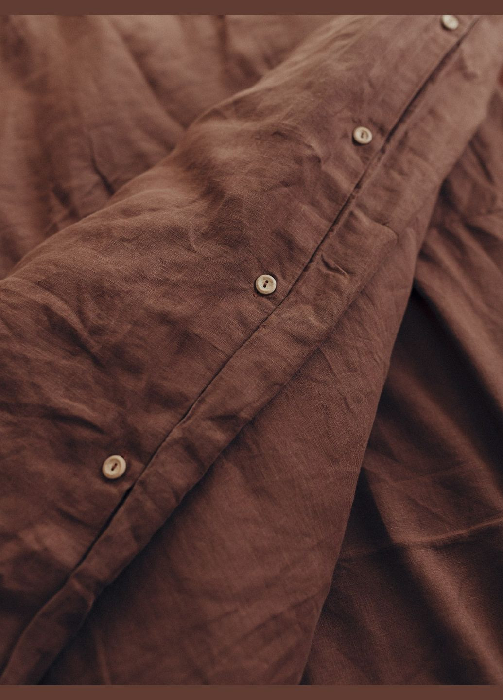 Комплект білизни з льону Wine полуторний, Простирадло Без Резинки Leglo (300370750)