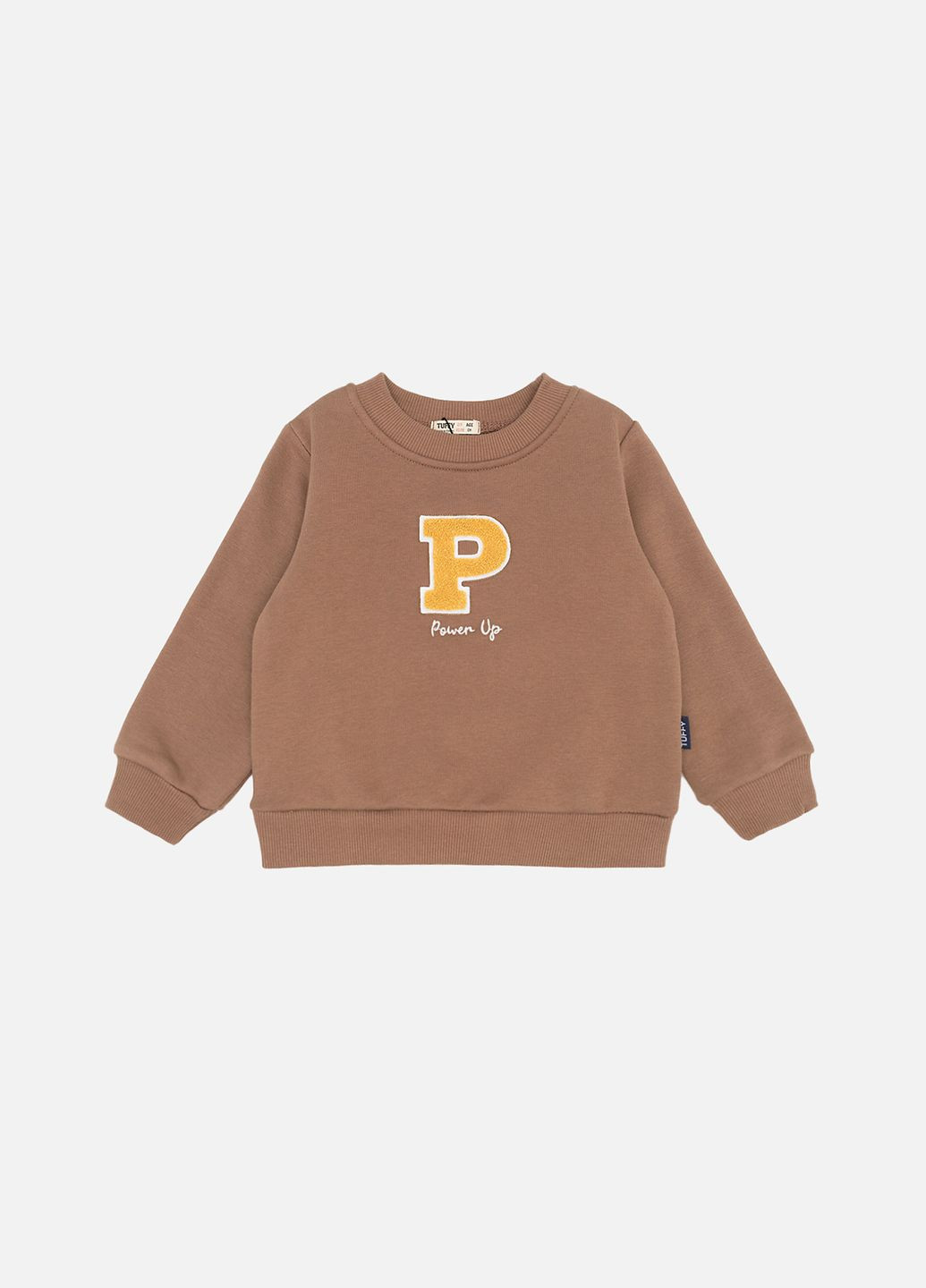 Tuffy свитшот для мальчика цвет кофейный cb-00260119 кофейный футер