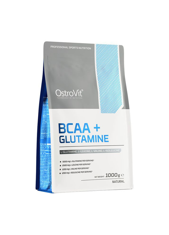 Аминокислотный комплекс BCAA + Glutamine 1000 г, strawberry & berry Ostrovit (307091312)