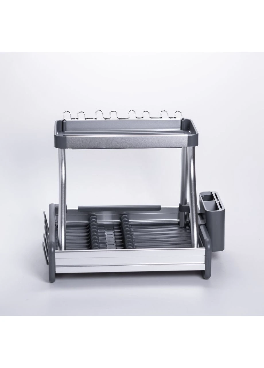 Сушарка для посуду двоярусна з піддоном HP-46-7 Yiwu (391464197)