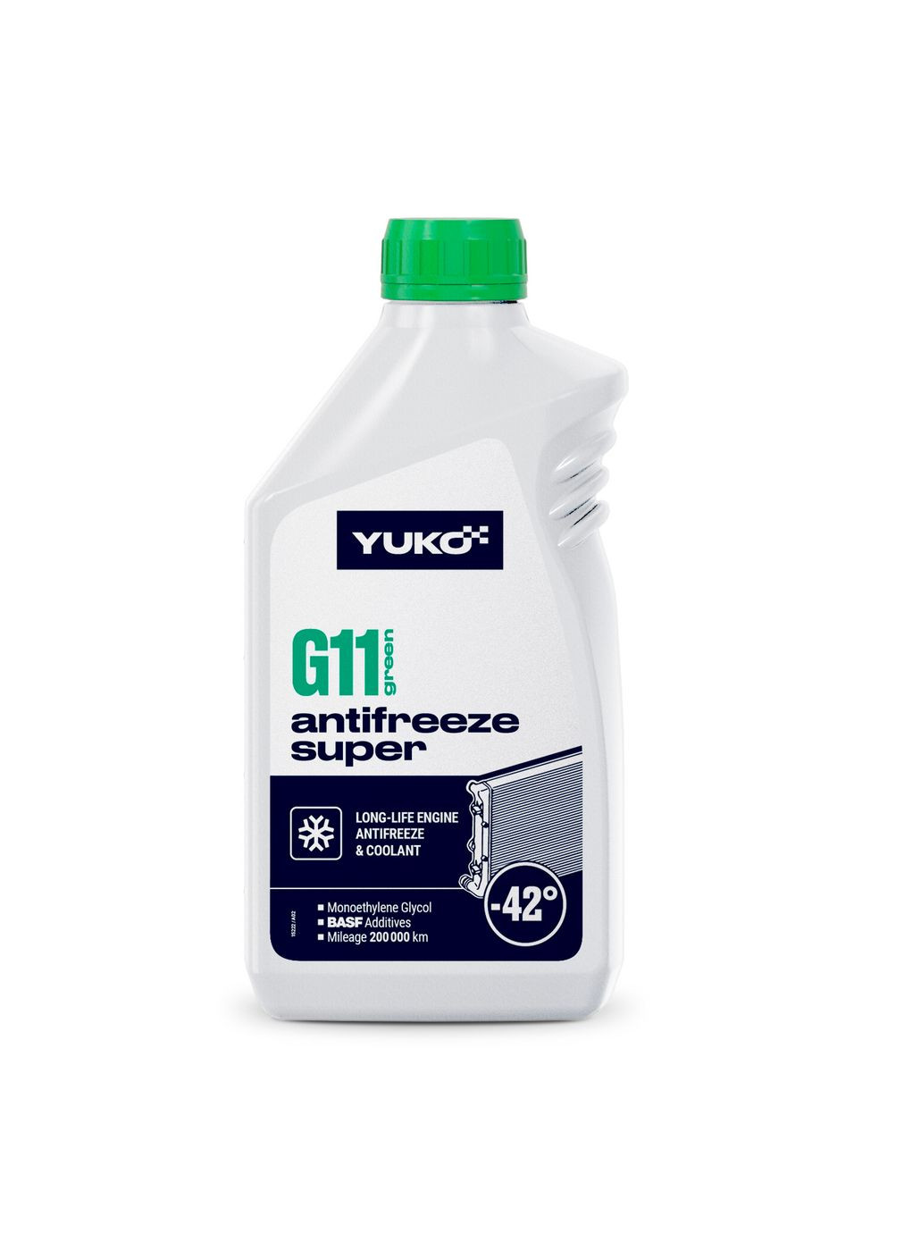 Антифриз Super G11 -42°C зелёный 1л Yuko (352765847)