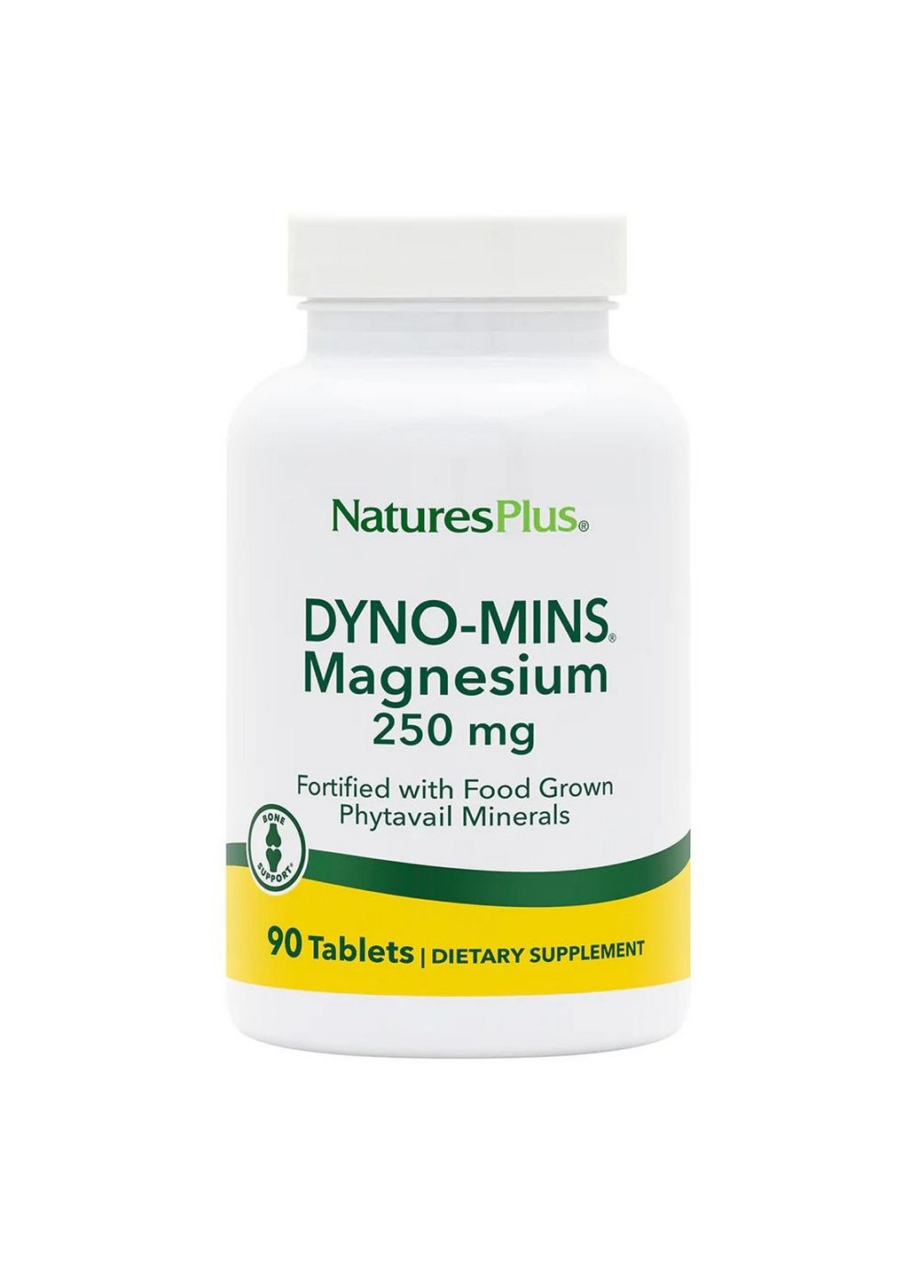 Вітаміни та мінерали Dyno-Mins Magnesium 250 mg, 90 таблеток Natures Plus (293477244)