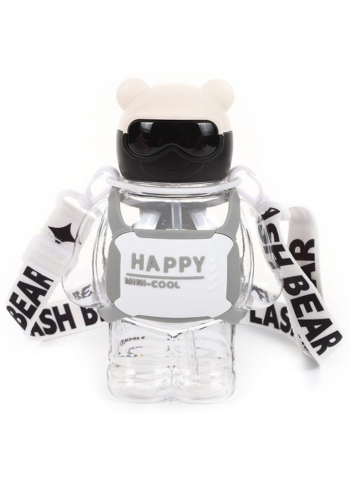 Бутылка для воды Без Бренда 800 мл, Мишка с дозатором, ремешком и трубочкой, ( ) No Brand (302392524)