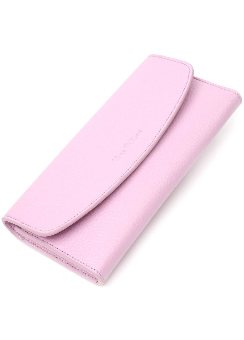 Стильный женский кошелек с монетницей на молнии из натуральной кожи лиловый 21964 Tony Bellucci (329197096)