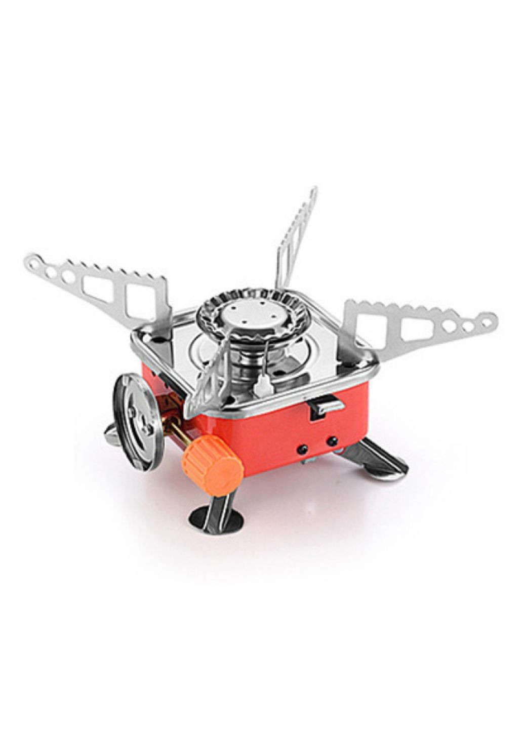 Портативний газовий пальник плита з нержавіючої сталі під газові балони з п'єзопідпалом No Brand (342746786)