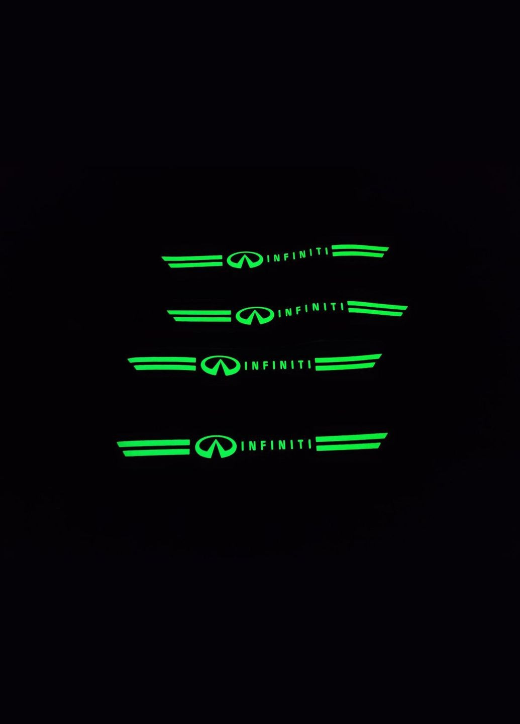 Защитная фосфорная пленка накладка на пороги Черный Карбон 4 шт INFINITI (330615662)