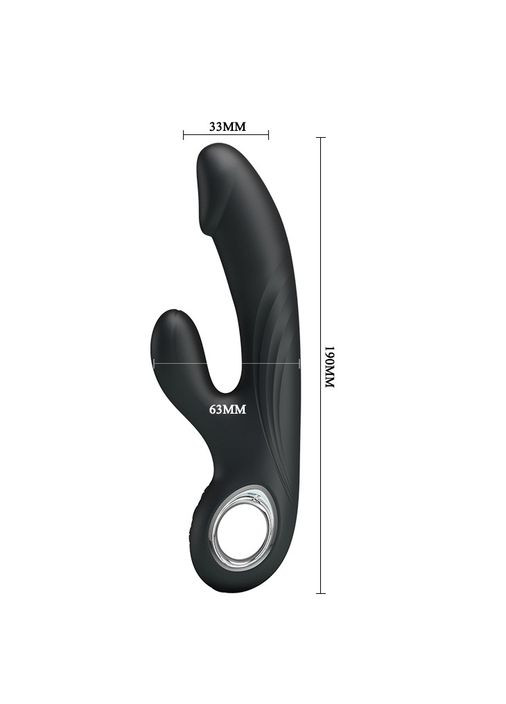 Вібратор класичний - Pretty Love Selene Vibrator Black Drive 19cm LyBaile (322535902)