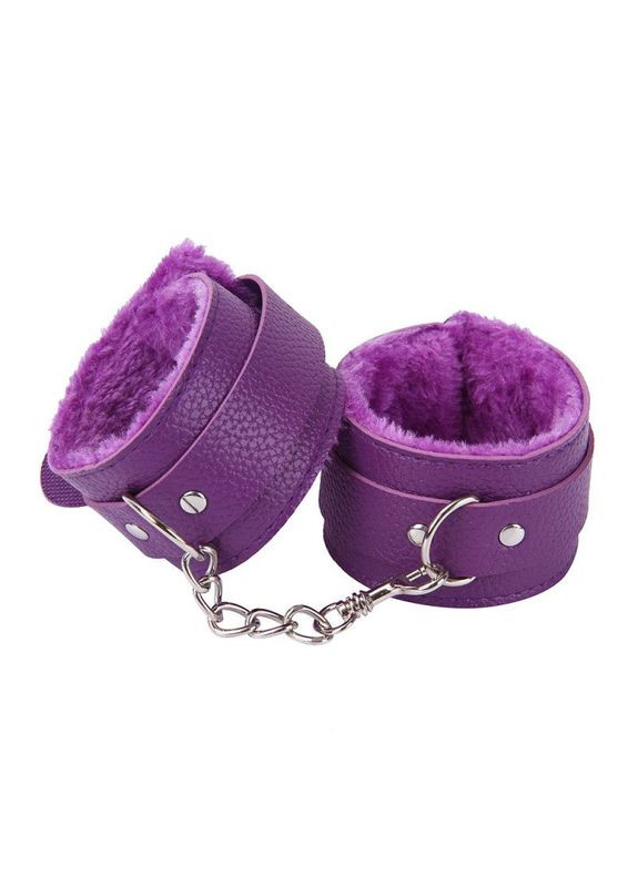 Наручники с мехом БДСМ фиолетовые БДСМ фиолетовые No Brand (316426947)