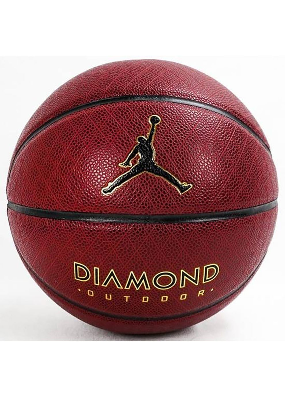 Мяч баскетбольный DIAMOND OUTDOOR 8P DEFLATED AMBER/BLACK/METALLIC GOLD/BLACK 07 Jordan (282615894)