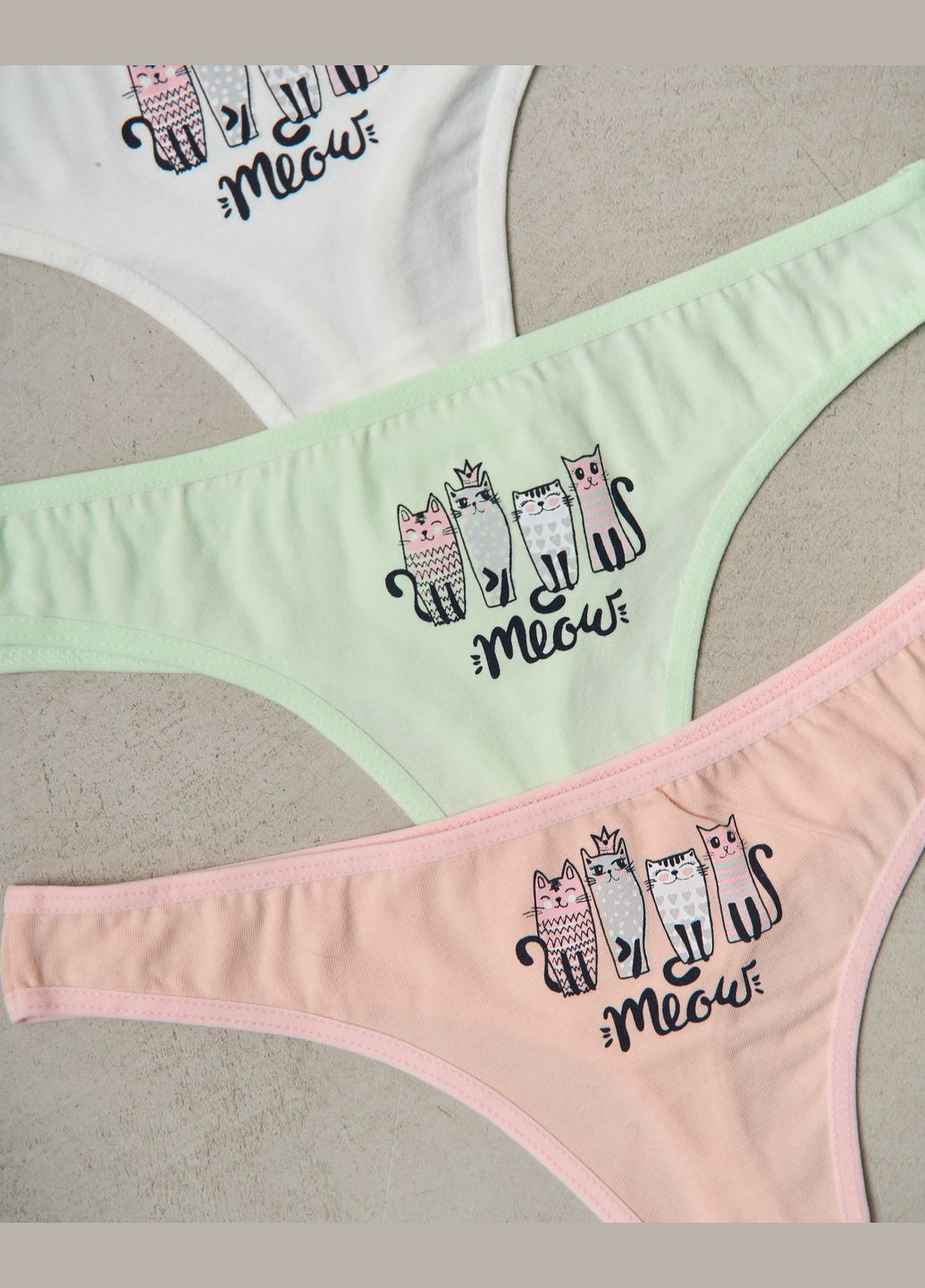 Цветные женские стринги 5 шт. Nicoletta (322126768)