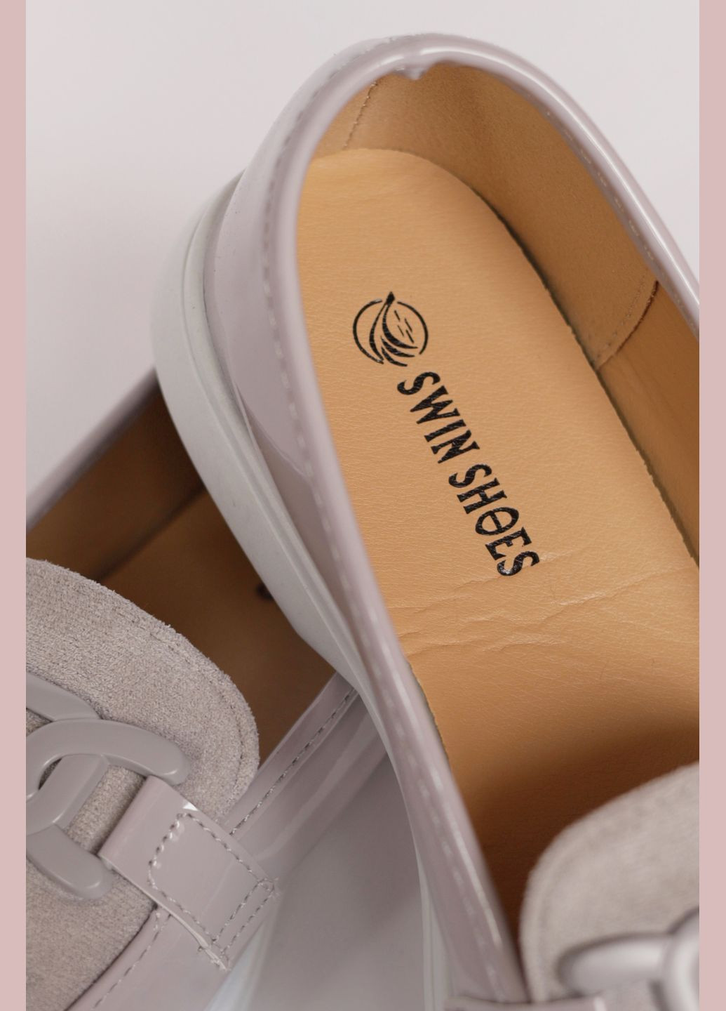Туфлі-лофери жіночі бузкового кольору Let's Shop (292548817)