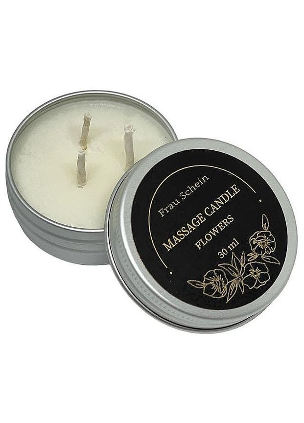 Свеча массажная для рук и тела "Цветочная" Massage Candle Flowers 30ml (1278162-147267) Frau Schein (368629506)
