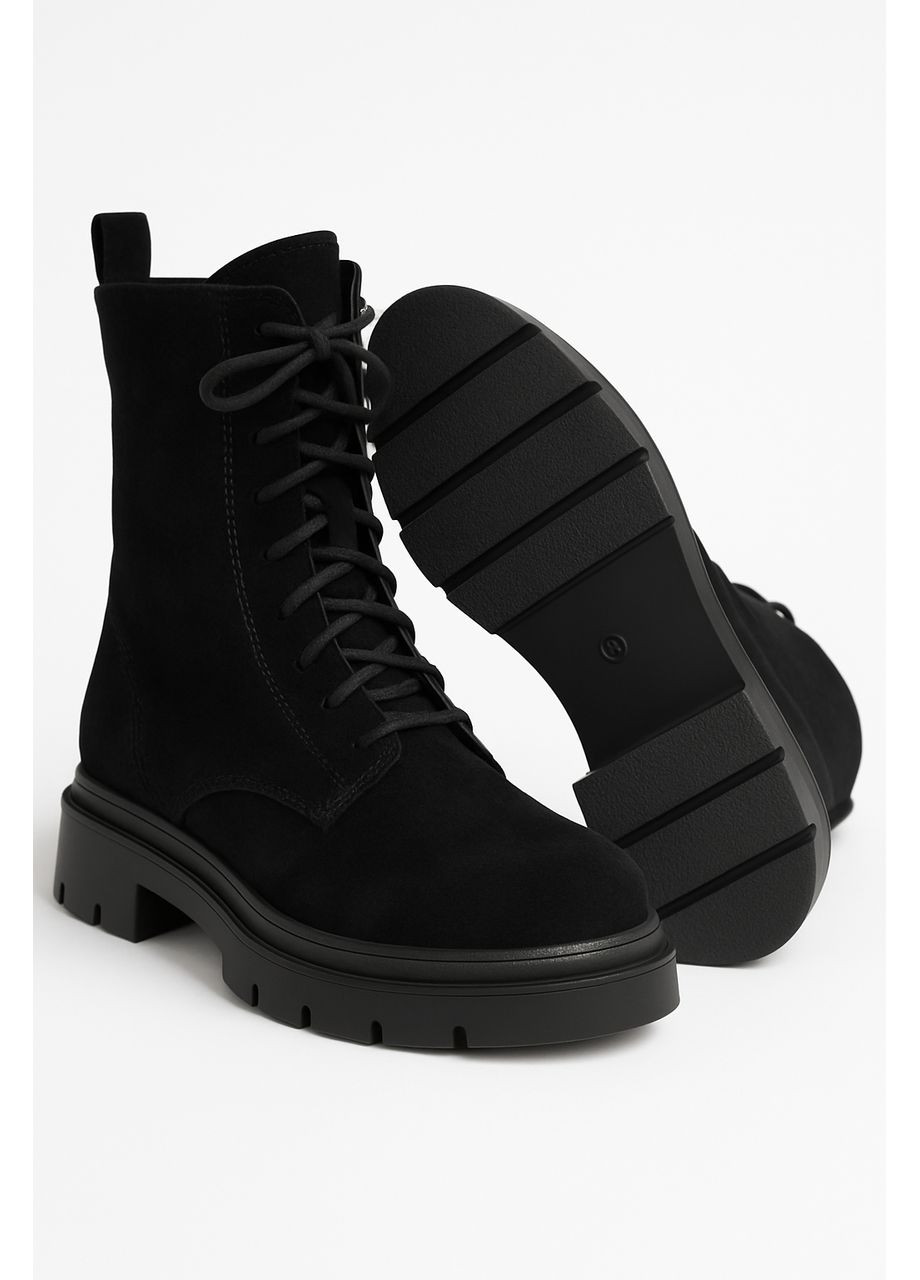 Зимние ботинки женские зимние замшевые черные (m756-6m) 40 Loretta из искусственной замши