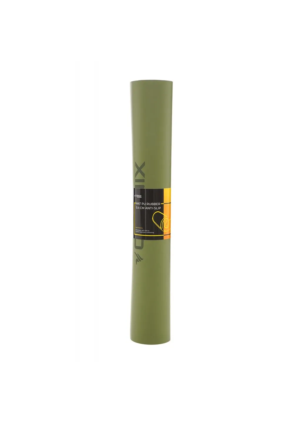 Коврик спортивный PU 183 x 68 x 0.4 см для йоги и фитнеса Green Cornix XR-0321 (380874889)
