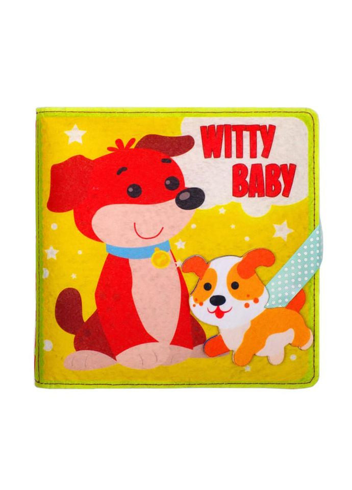 Розвиваюча фетрова книга для дітей "Розумний малюк" 823420, 25 липучок No Brand (339778304)