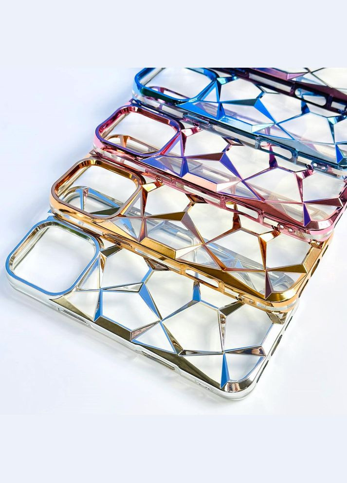 Чохол 3D Diamond для iPhone 15 Pro Pink No Brand (319336072)