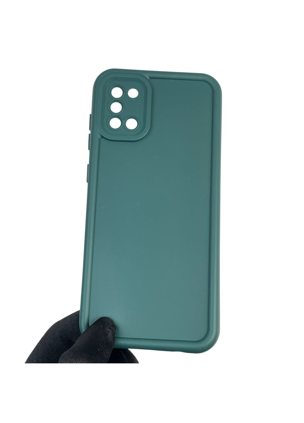 Чехол силиконовый Soft Touch для Galaxy A31 (SM-A315F) темно-зеленый (Полная защита камеры) Samsung (366389393)