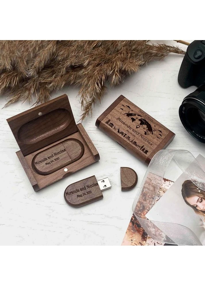 USB флешка гравіровка Travel SkinWood (389406453)