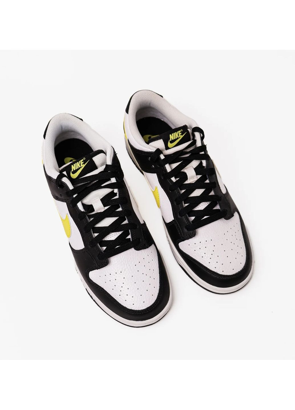 Черные кроссовки мужские dunk low black/white Nike