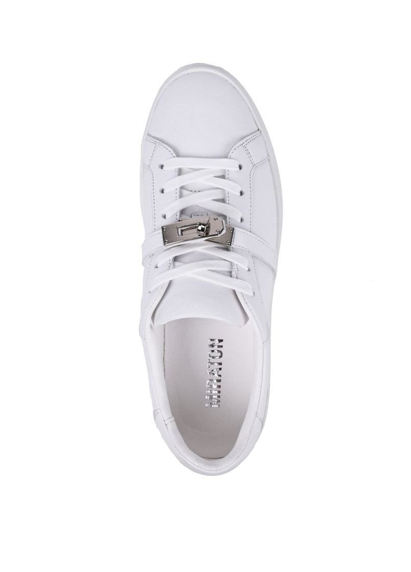 Белые женские кеды aw5240202-1 белая кожа MIRATON