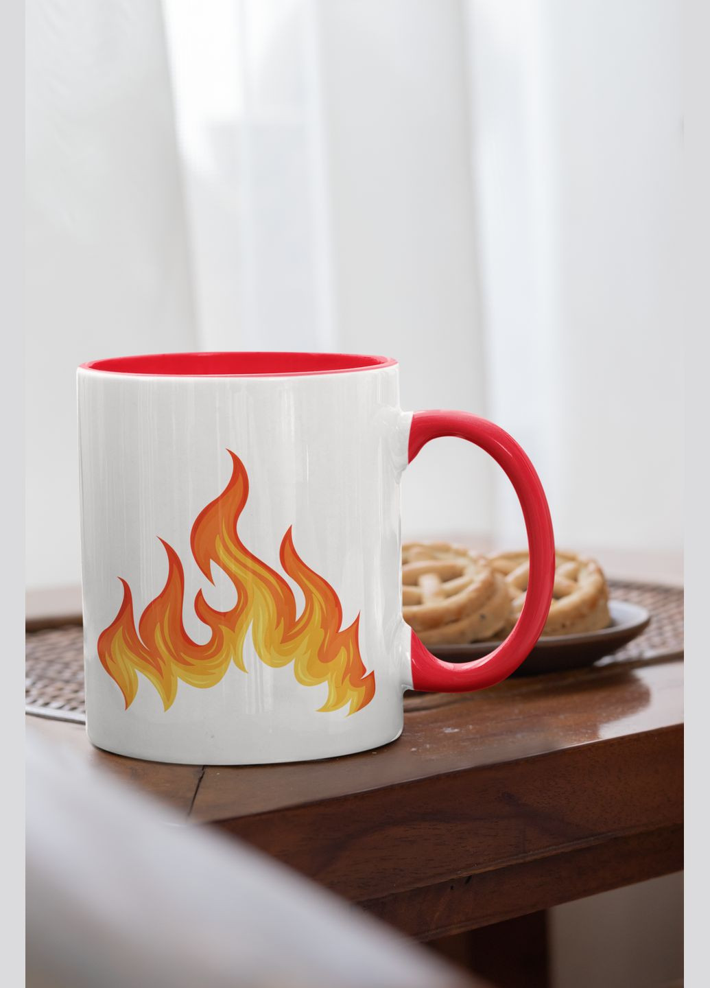 Чашка керамическая с принтом "Не делай Папины нервы" 330 мл, белая с красной ручкой No Brand (324262664)