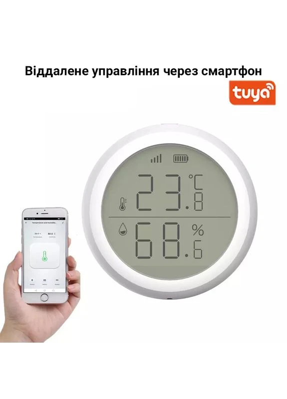 Умный Wi-Fi термометр - гигрометр THD-02w | датчик температуры и влажности с поддержкой Tuya uSmart (375216760)