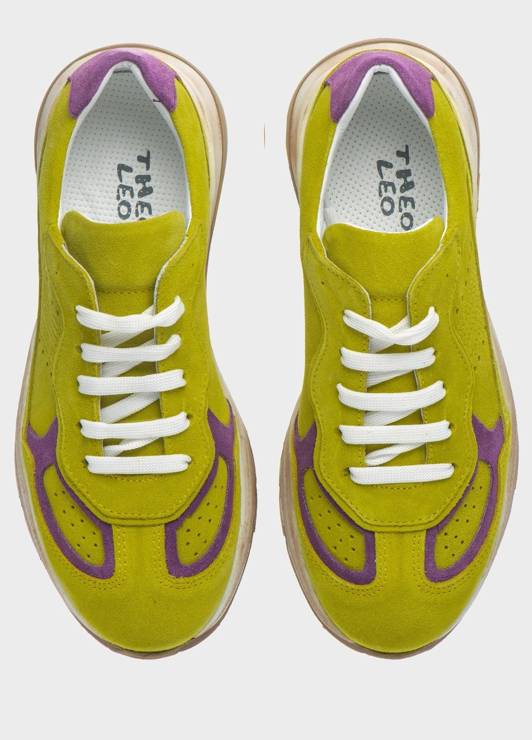Лайм всесезонні кросівки Theo Leo