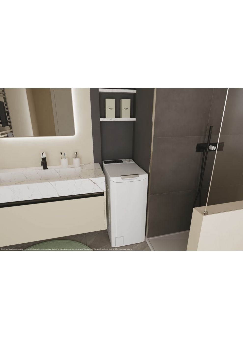 Пральна машина TCA264TM5-S вертикальна, 6кг, 1200, A+++, 60см, дисплей, інвертор, Candy (364275124)