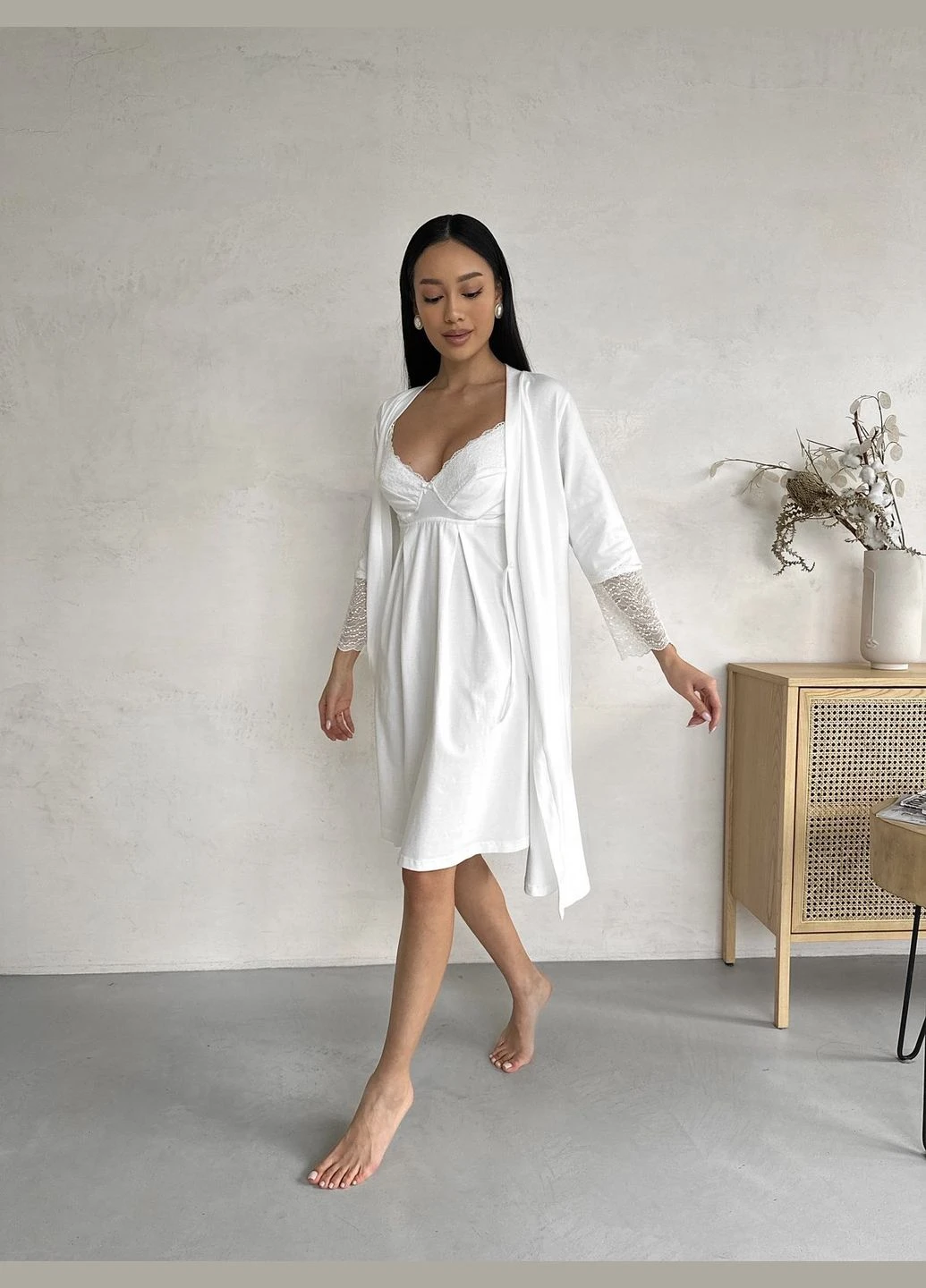 Халат для вагітних та годуючих матусь "Soft&Lace" Мамин Дім (333020484)