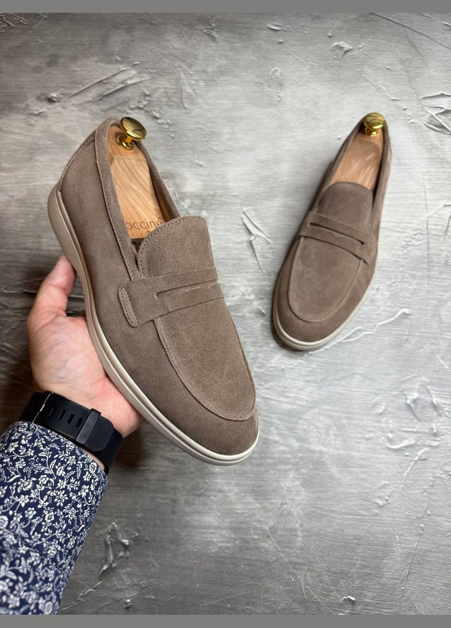 Лофери з натуральної замші,всередині шкіра No Brand (341083645)