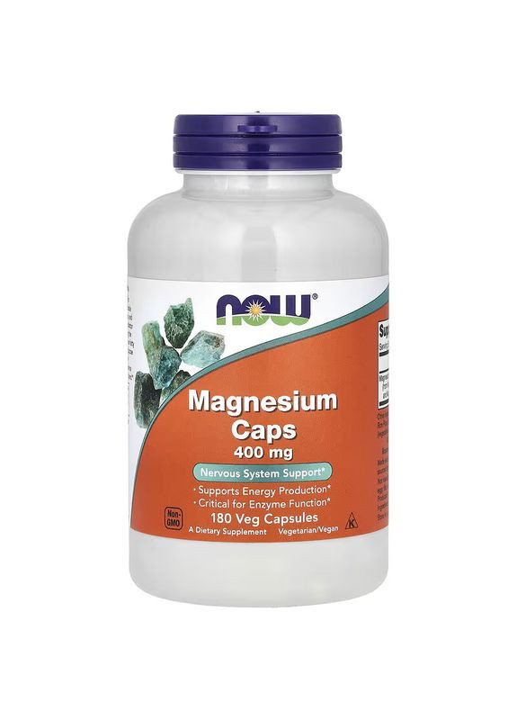Магний Magnesium Caps 400 mg 180 VCAPS Now Foods (316155190)