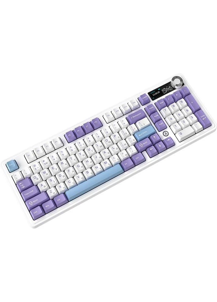 Клавіатура AK980 V2 Maillard Switch Purple/White/Blue (AK980-V2-M-PWB) Ajazz (390179776)