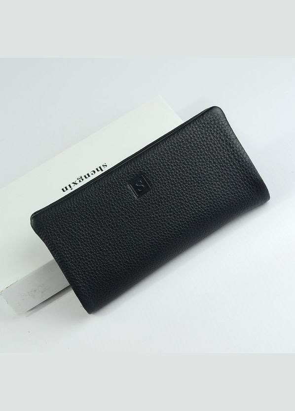 Черный женский кожаный классический кошелек портмоне на магнитах No Brand (305834003)