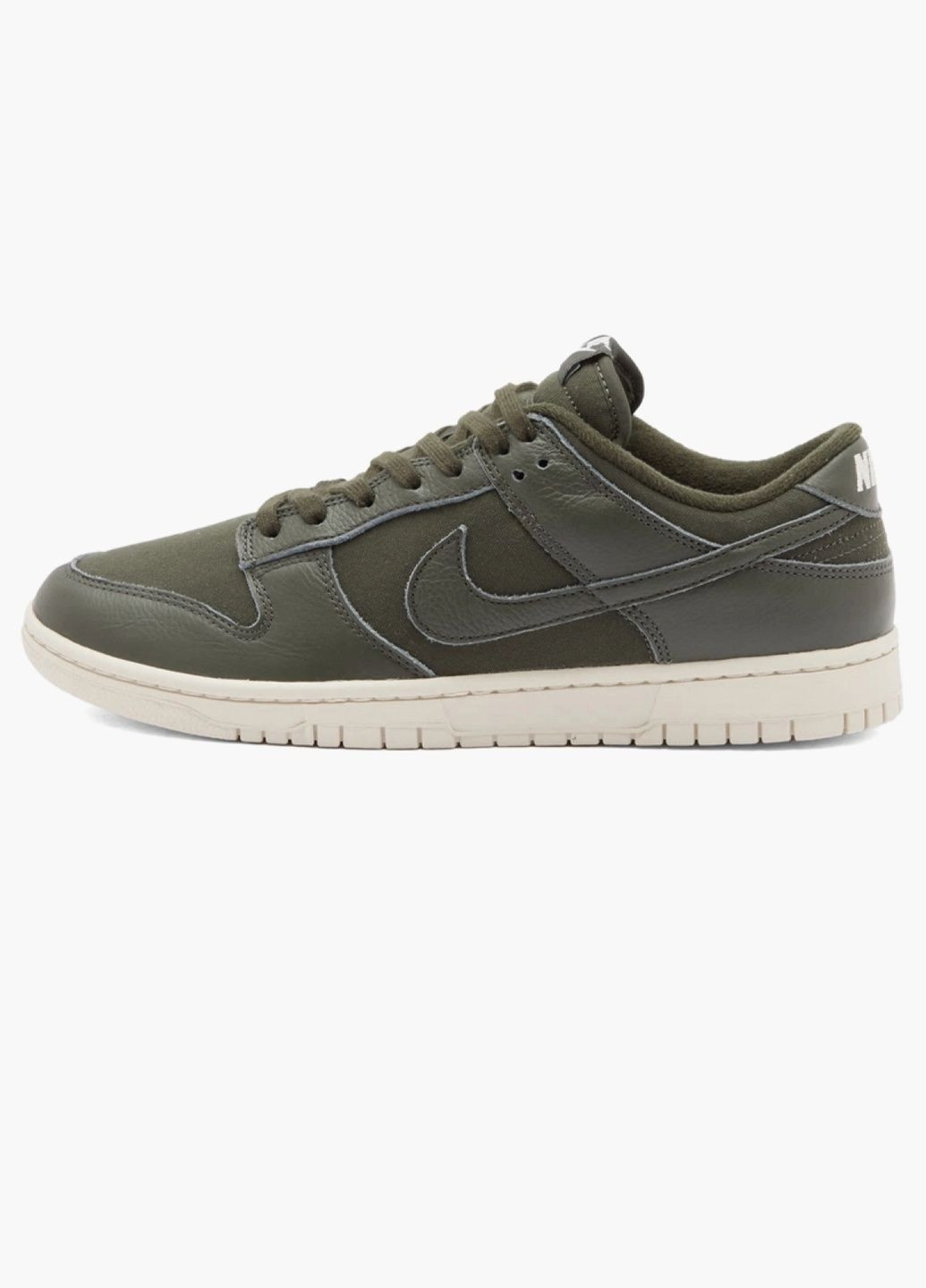 Сірі Осінні кросівки чоловічі dunk low retro premium grey/olive dz2538-300 Nike