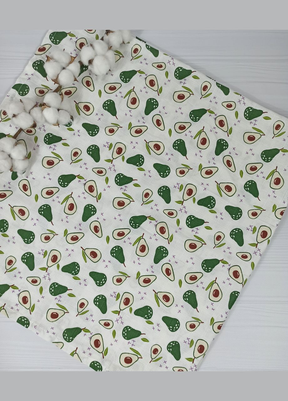 Набір в коляску або ліжечко з муслиновим пледом a.l.babybox Зірки білі на м'ятному No Brand (315488356)