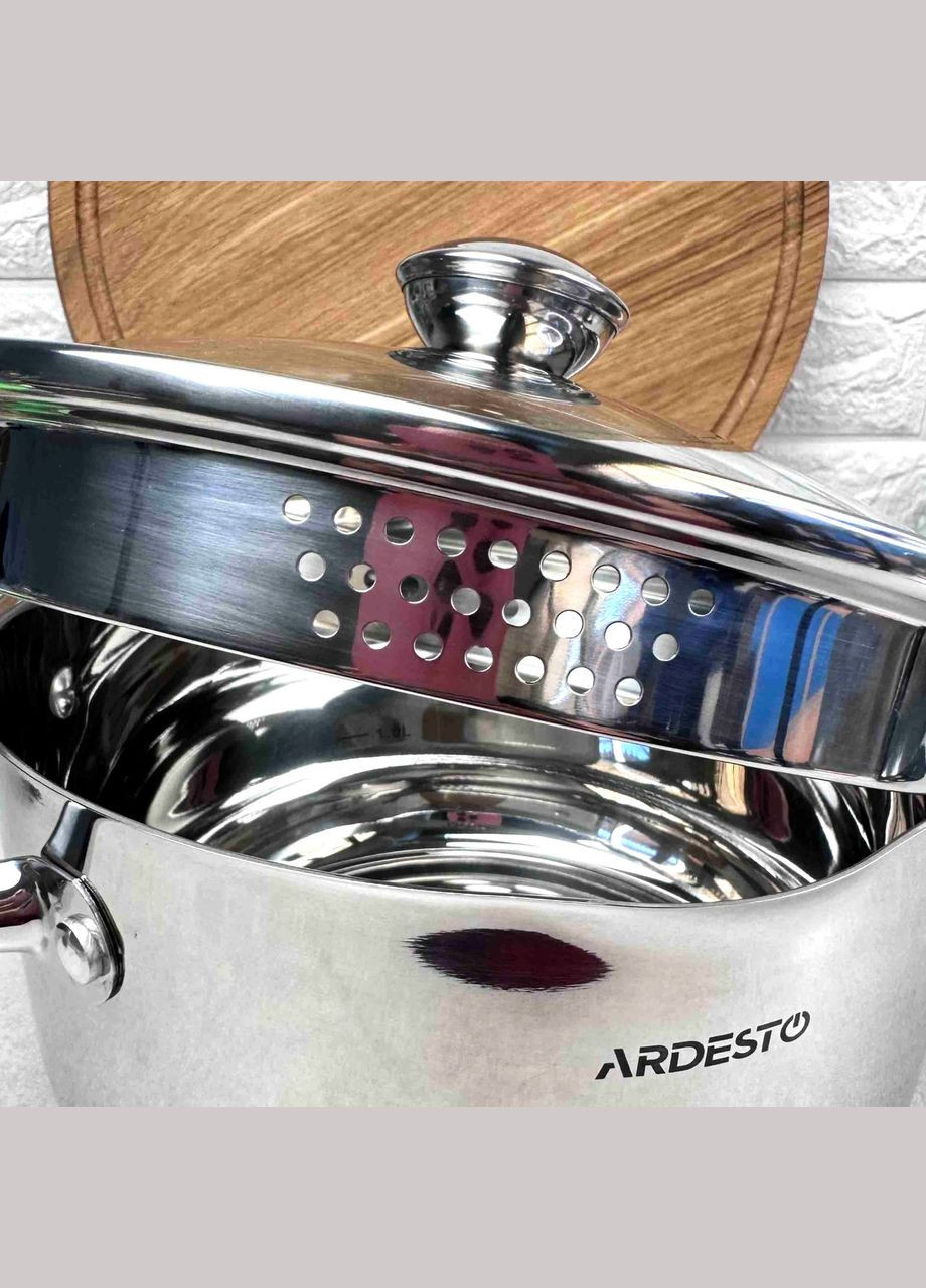 Кастрюля 2.5л с отверстиями для слива Pot Gemini Lecco Ardesto (303210904)