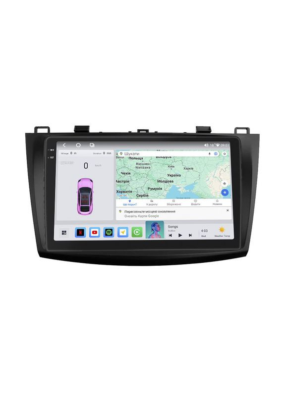 Штатная магнитола 9" для Mazda 3 II (BL) Рестайлинг 2011-2013 4/64 QLED CarPlay 360 Prime 1 шт. Lesko (336195931)