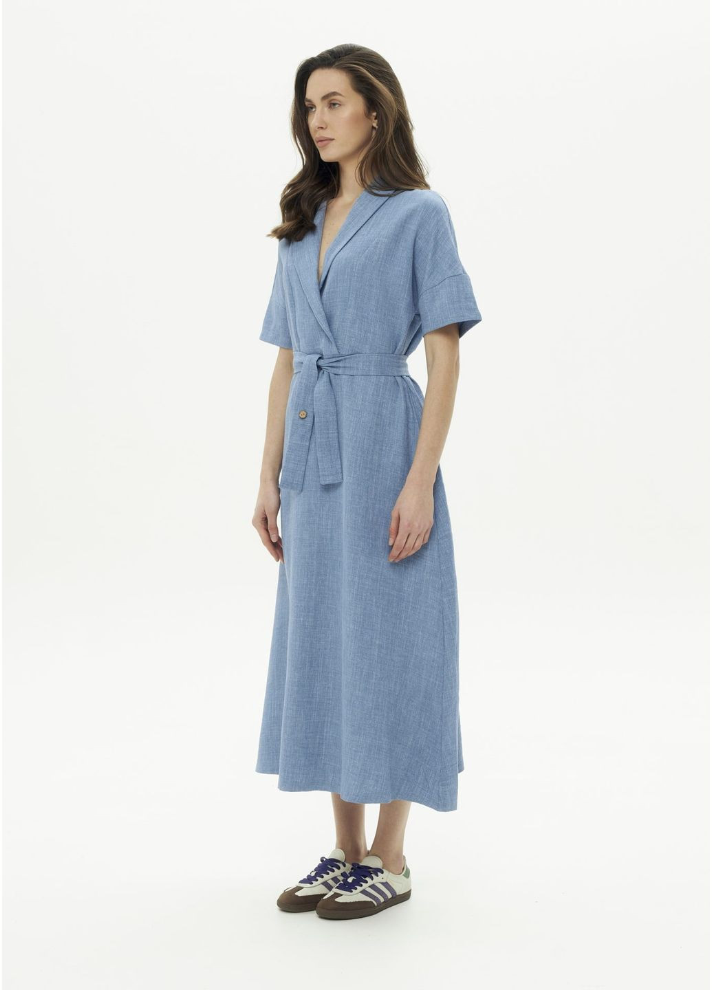 Комбинированное платье 1600332507al джинс Alvo