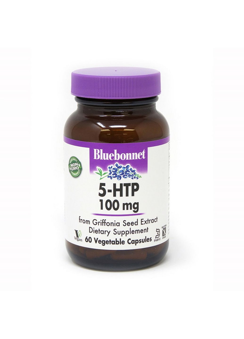 Амінокислота 5-HTP 100 mg, 60 капсул Bluebonnet Nutrition (293342042)