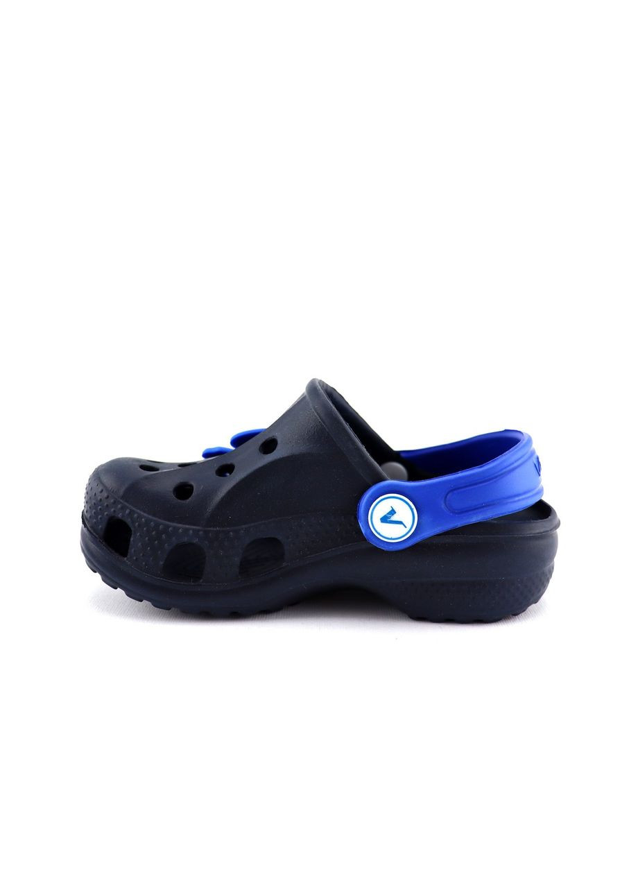 Детские кроксы шлепки Капитан Америка 1373 Черные Vitalia (328199316)