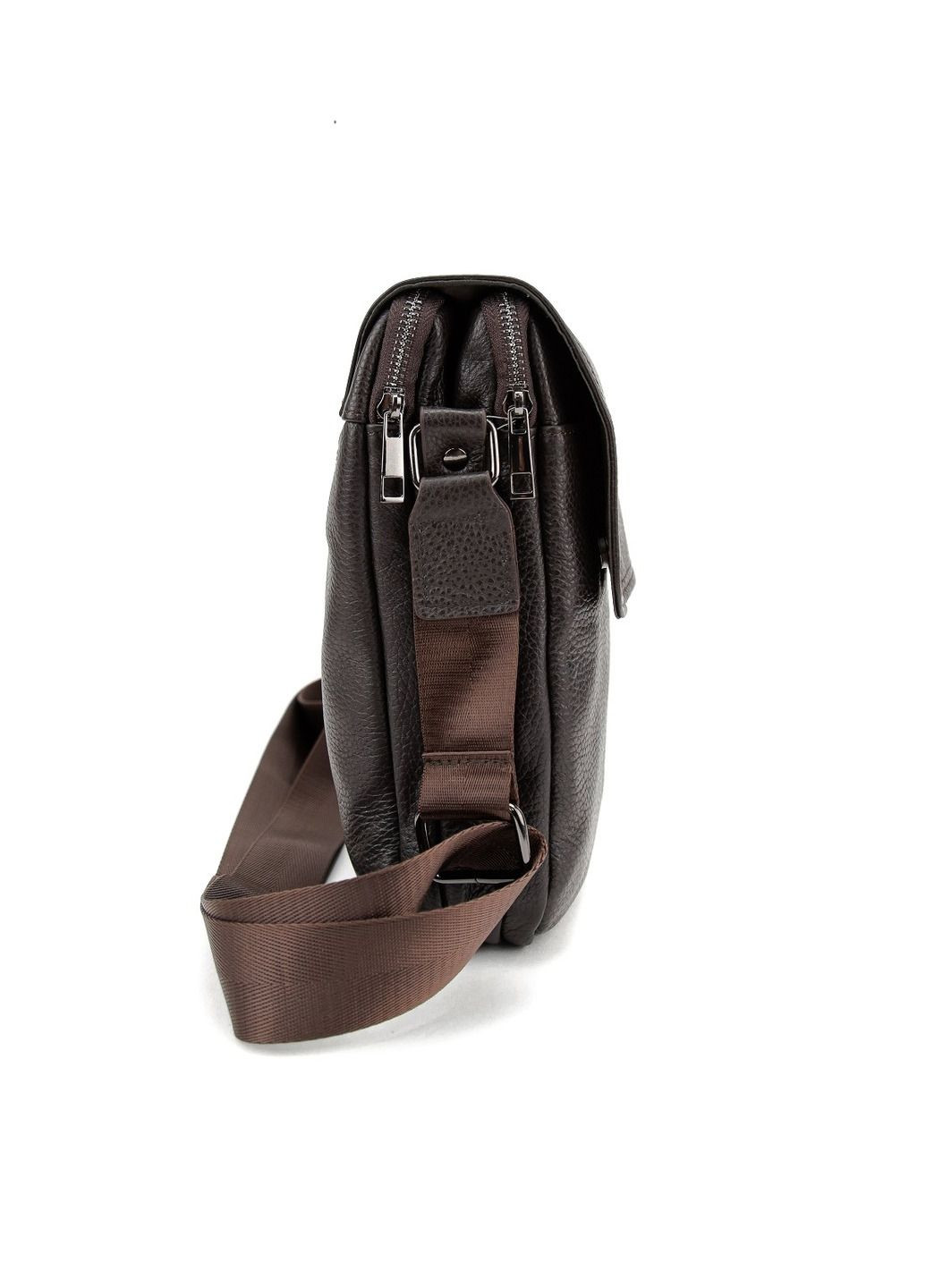 Кожаный мессенджер с клапаном на два отдела RoyalBag M56-3508 (338889883)