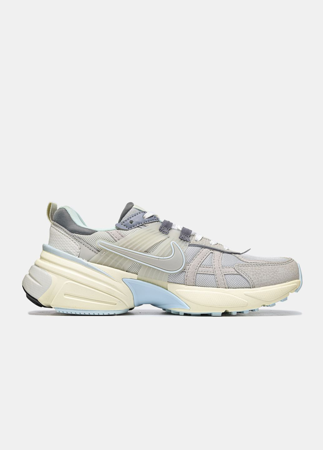 Кросівки Nike Light Iron Ore Grey No Brand V2K Run сірі демісезони (325701111)