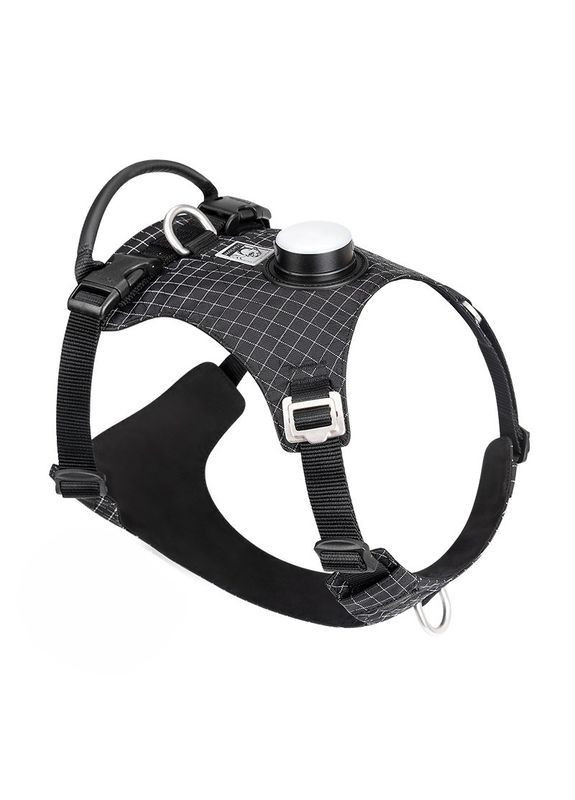 Шлея для собак TLH6771 со светодиодной подсветкой и держателем для GPS-трекера Черный, XL Truelove (373444087)